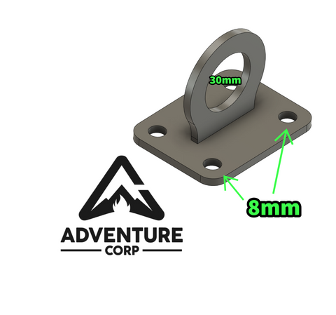 Universal 4 Bolt Tie Down Point - Adventure Corp