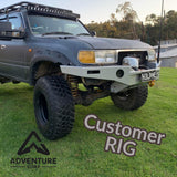 80 Series DIY Flat Pack High Mount Winch Bar - Adventure Corp